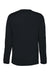 Core 365 CE10L Mens Capital Performance Long Sleeve Crewneck T-Shirt Black Flat Back