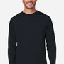 Core 365 Mens Capital Performance Moisture Wicking Long Sleeve Crewneck T-Shirt - Black - New