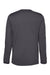 Core 365 CE10L Mens Capital Performance Long Sleeve Crewneck T-Shirt Carbon Grey Flat Back