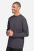 Core 365 CE10L Mens Capital Performance Long Sleeve Crewneck T-Shirt Carbon Grey Model Side