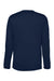 Core 365 CE10L Mens Capital Performance Long Sleeve Crewneck T-Shirt Classic Navy Blue Flat Back