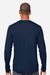Core 365 CE10L Mens Capital Performance Long Sleeve Crewneck T-Shirt Classic Navy Blue Model Back