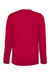 Core 365 CE10L Mens Capital Performance Long Sleeve Crewneck T-Shirt Classic Red Flat Back