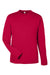 Core 365 CE10L Mens Capital Performance Long Sleeve Crewneck T-Shirt Classic Red Flat Front