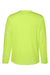 Core 365 CE10L Mens Capital Performance Long Sleeve Crewneck T-Shirt Safety Yellow Flat Back