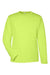 Core 365 CE10L Mens Capital Performance Long Sleeve Crewneck T-Shirt Safety Yellow Flat Front