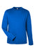 Core 365 CE10L Mens Capital Performance Long Sleeve Crewneck T-Shirt True Royal Blue Flat Front