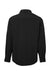Core 365 CE510L Mens Ultra UVP Marina Long Sleeve Button Down Shirt w/ Double Pockets Black Flat Back
