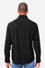 Core 365 CE510L Mens Ultra UVP Marina Long Sleeve Button Down Shirt w/ Double Pockets Black Model Back