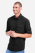 Core 365 CE510L Mens Ultra UVP Marina Long Sleeve Button Down Shirt w/ Double Pockets Black Model Side