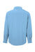 Core 365 CE510L Mens Ultra UVP Marina Long Sleeve Button Down Shirt w/ Double Pockets Columbia Blue Flat Back