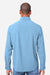 Core 365 CE510L Mens Ultra UVP Marina Long Sleeve Button Down Shirt w/ Double Pockets Columbia Blue Model Back