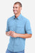 Core 365 CE510L Mens Ultra UVP Marina Long Sleeve Button Down Shirt w/ Double Pockets Columbia Blue Model Side