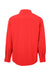 Core 365 CE510L Mens Ultra UVP Marina Long Sleeve Button Down Shirt w/ Double Pockets Marina Red Flat Back