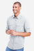 Core 365 CE510L Mens Ultra UVP Marina Long Sleeve Button Down Shirt w/ Double Pockets Platinum Grey Model Side
