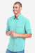 Core 365 CE510L Mens Ultra UVP Marina Long Sleeve Button Down Shirt w/ Double Pockets Sea Glass Blue Model Side