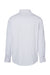 Core 365 CE510L Mens Ultra UVP Marina Long Sleeve Button Down Shirt w/ Double Pockets White Flat Back