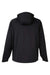 Core 365 CE711 Mens Techno Lite 1/4 Zip Hooded Anorak Jacket Black Flat Back