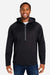 Core 365 CE711 Mens Techno Lite 1/4 Zip Hooded Anorak Jacket Black Model Front