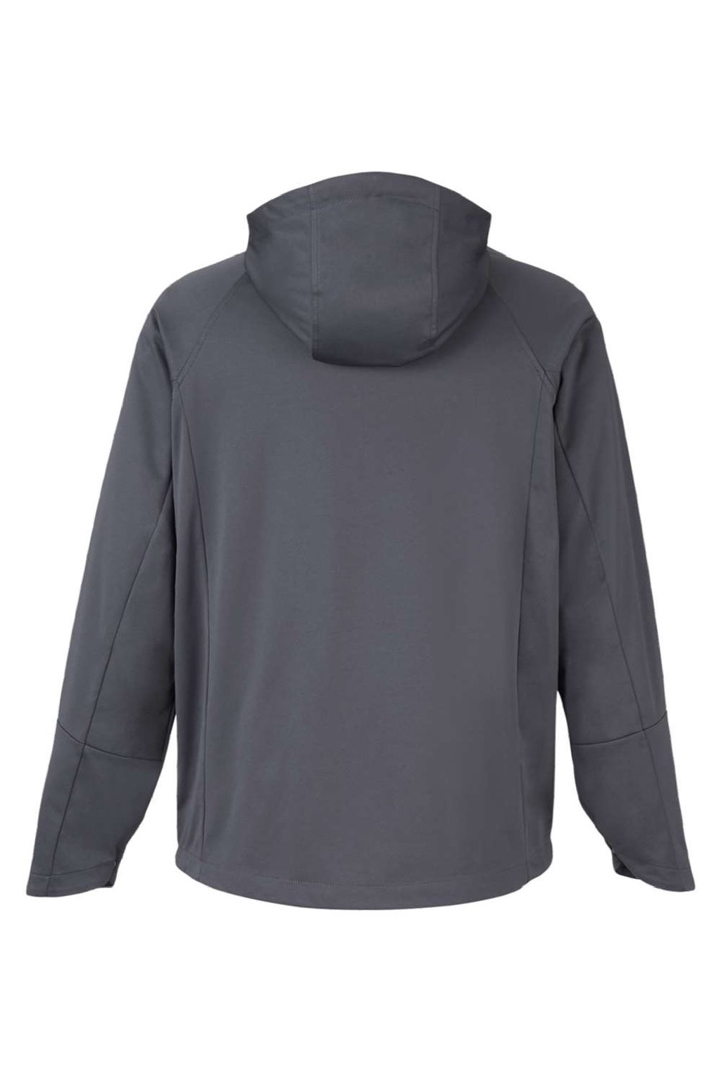 Core 365 CE711 Mens Techno Lite 1/4 Zip Hooded Anorak Jacket Carbon Grey Flat Back
