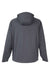 Core 365 CE711 Mens Techno Lite 1/4 Zip Hooded Anorak Jacket Carbon Grey Flat Back