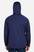 Core 365 CE711 Mens Techno Lite 1/4 Zip Hooded Anorak Jacket Classic Navy Blue Model Back