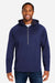 Core 365 CE711 Mens Techno Lite 1/4 Zip Hooded Anorak Jacket Classic Navy Blue Model Front