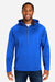 Core 365 CE711 Mens Techno Lite 1/4 Zip Hooded Anorak Jacket True Royal Blue Model Front