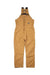 Berne B415 Mens Heritage Insulated Bib Overalls Duck Brown Flat Front