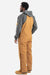 Berne B415 Mens Heritage Insulated Bib Overalls Duck Brown Model Back