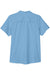 Core 365 CE510W Womens Ultra UVP Marina Short Sleeve Button Down Shirt Columbia Blue Flat Back