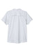 Core 365 CE510W Womens Ultra UVP Marina Short Sleeve Button Down Shirt Platinum Grey Flat Back
