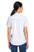 Core 365 CE510W Womens Ultra UVP Marina Short Sleeve Button Down Shirt Platinum Grey Model Back