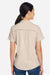 Core 365 CE510W Womens Ultra UVP Marina Short Sleeve Button Down Shirt Stone Brown Model Back