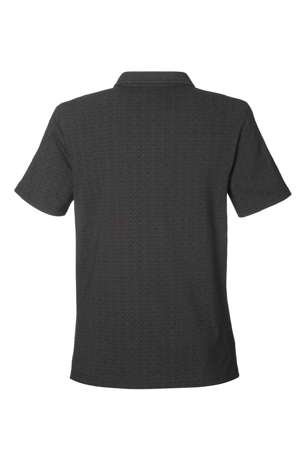 Devon & Jones DG101W Womens Crownlux Performance Geo Short Sleeve Polo Shirt Black/Graphite Grey Flat Back