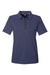 Devon & Jones DG101W Womens Crownlux Performance Geo Short Sleeve Polo Shirt Navy Blue/French Blue Flat Front
