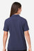 Devon & Jones DG101W Womens Crownlux Performance Geo Short Sleeve Polo Shirt Navy Blue/French Blue Model Back