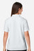 Devon & Jones DG101W Womens Crownlux Performance Geo Short Sleeve Polo Shirt White/Silver Grey Model Back