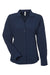 Core 365 CE510LW Womens Ultra UVP Marina Long Sleeve Button Down Shirt Classic Navy Blue Flat Front