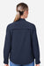 Core 365 CE510LW Womens Ultra UVP Marina Long Sleeve Button Down Shirt Classic Navy Blue Model Back