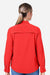 Core 365 CE510LW Womens Ultra UVP Marina Long Sleeve Button Down Shirt Marina Red Model Back
