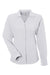 Core 365 CE510LW Womens Ultra UVP Marina Long Sleeve Button Down Shirt Platinum Grey Flat Front