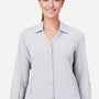 Core 365 Womens Ultra UVP Marina Moisture Wicking Long Sleeve Button Down Shirt - Platinum Grey - Coming Soon