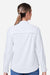 Core 365 CE510LW Womens Ultra UVP Marina Long Sleeve Button Down Shirt White Model Back