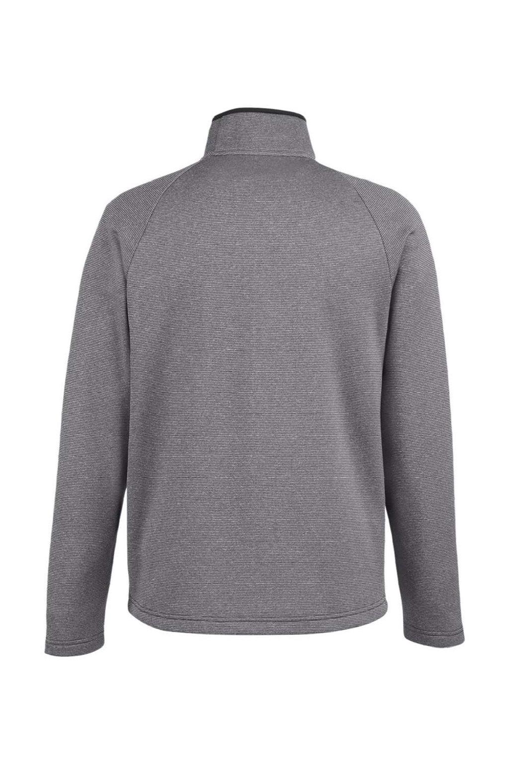 Core 365 CE72 Mens Venture Heathered Stripe Full Zip Jacket Black/White Flat Back