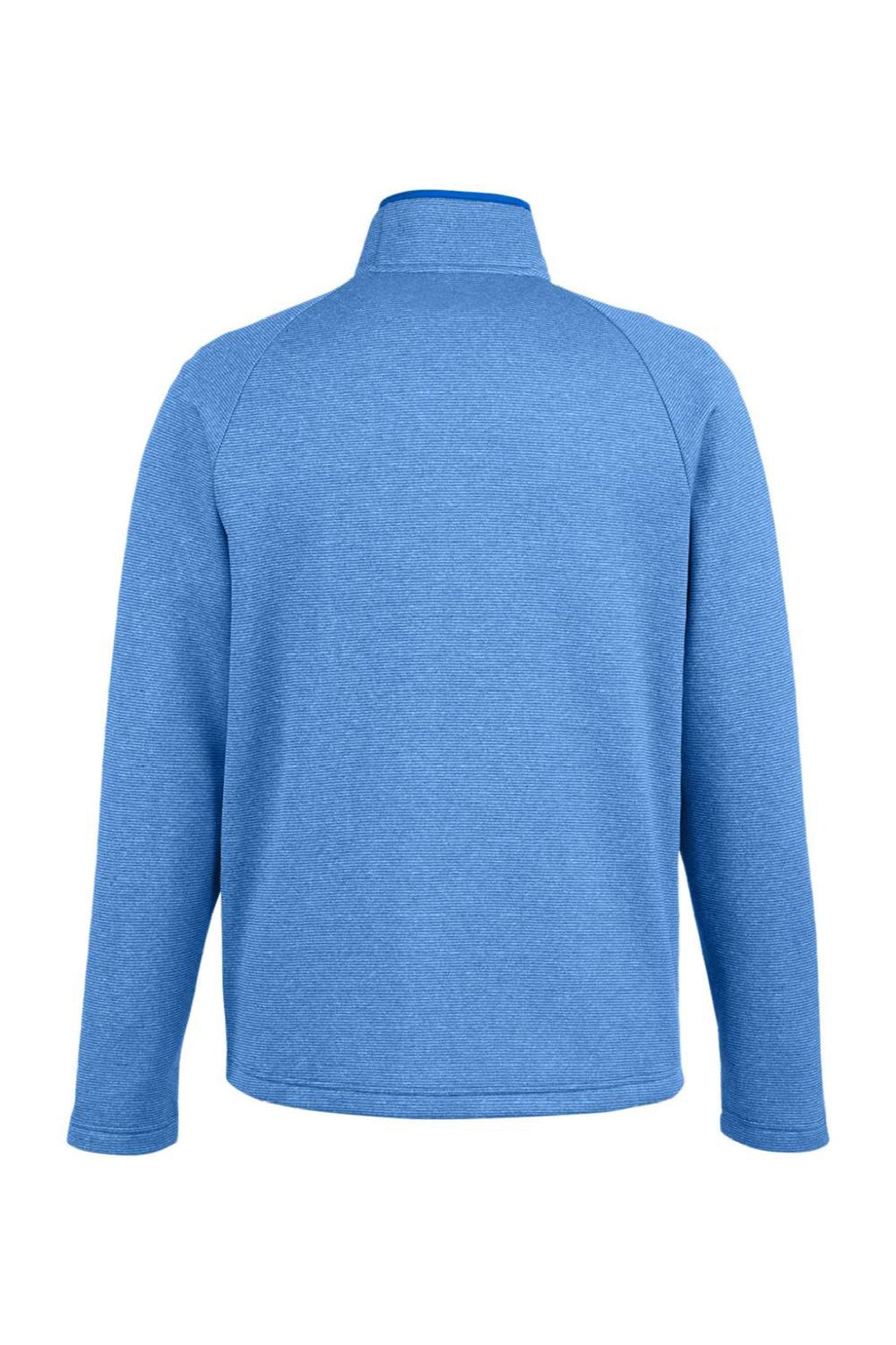 Core 365 CE72 Mens Venture Heathered Stripe Full Zip Jacket True Royal Blue/White Flat Back