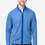 Core 365 Mens Venture Heathered Stripe Moisture Wicking Full Zip Jacket - True Royal Blue/White - Coming Soon