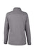Core 365 CE73W Womens Venture Heathered Stripe 1/4 Zip Sweatshirt Black/White Flat Back