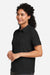Devon & Jones DG120W Womens Raleigh Stretch Short Sleeve Polo Shirt Black Model Side