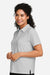 Devon & Jones DG120W Womens Raleigh Stretch Short Sleeve Polo Shirt Grey Model Side